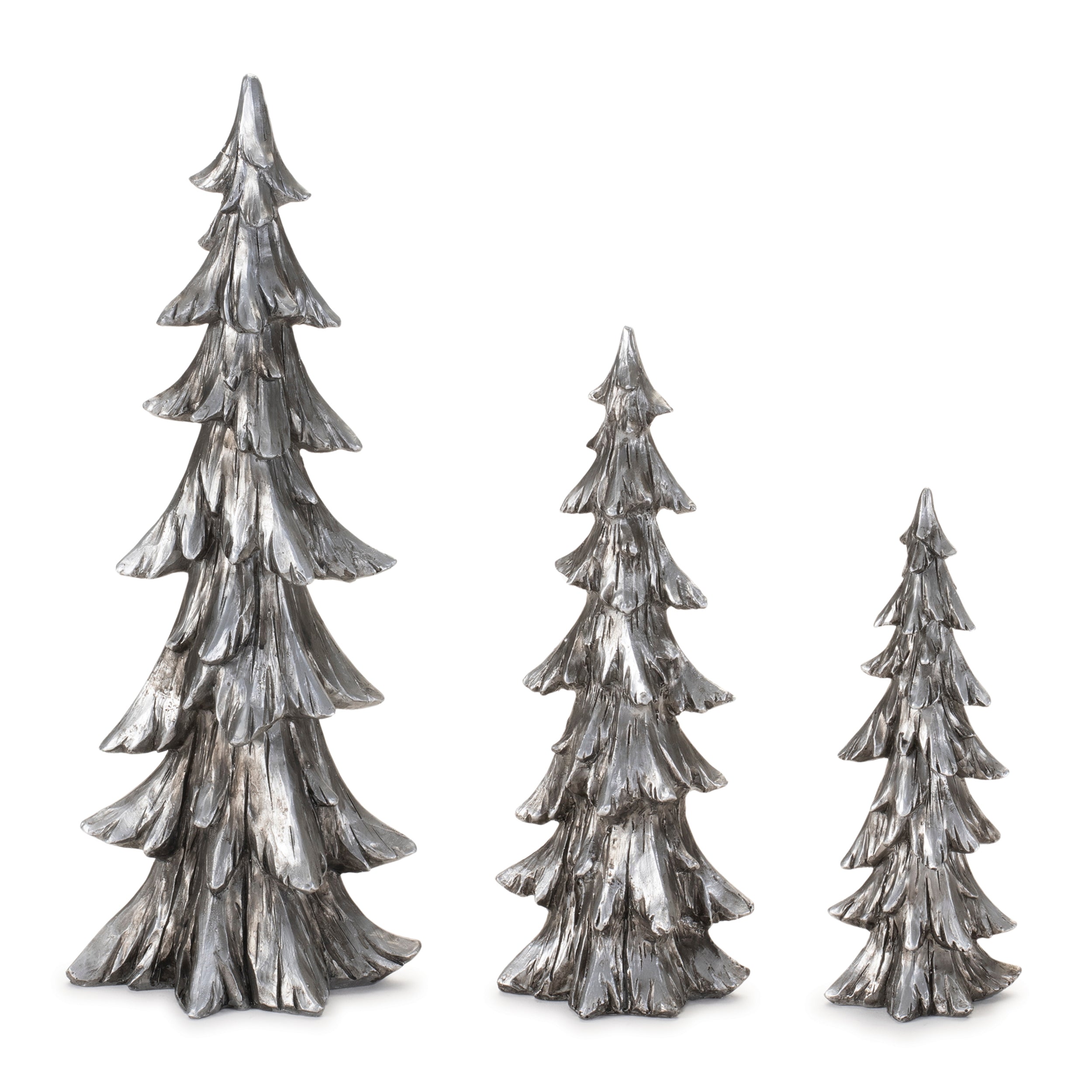 Tree (Set of 3) 7.5"H, 10"H, 13.5"H Resin