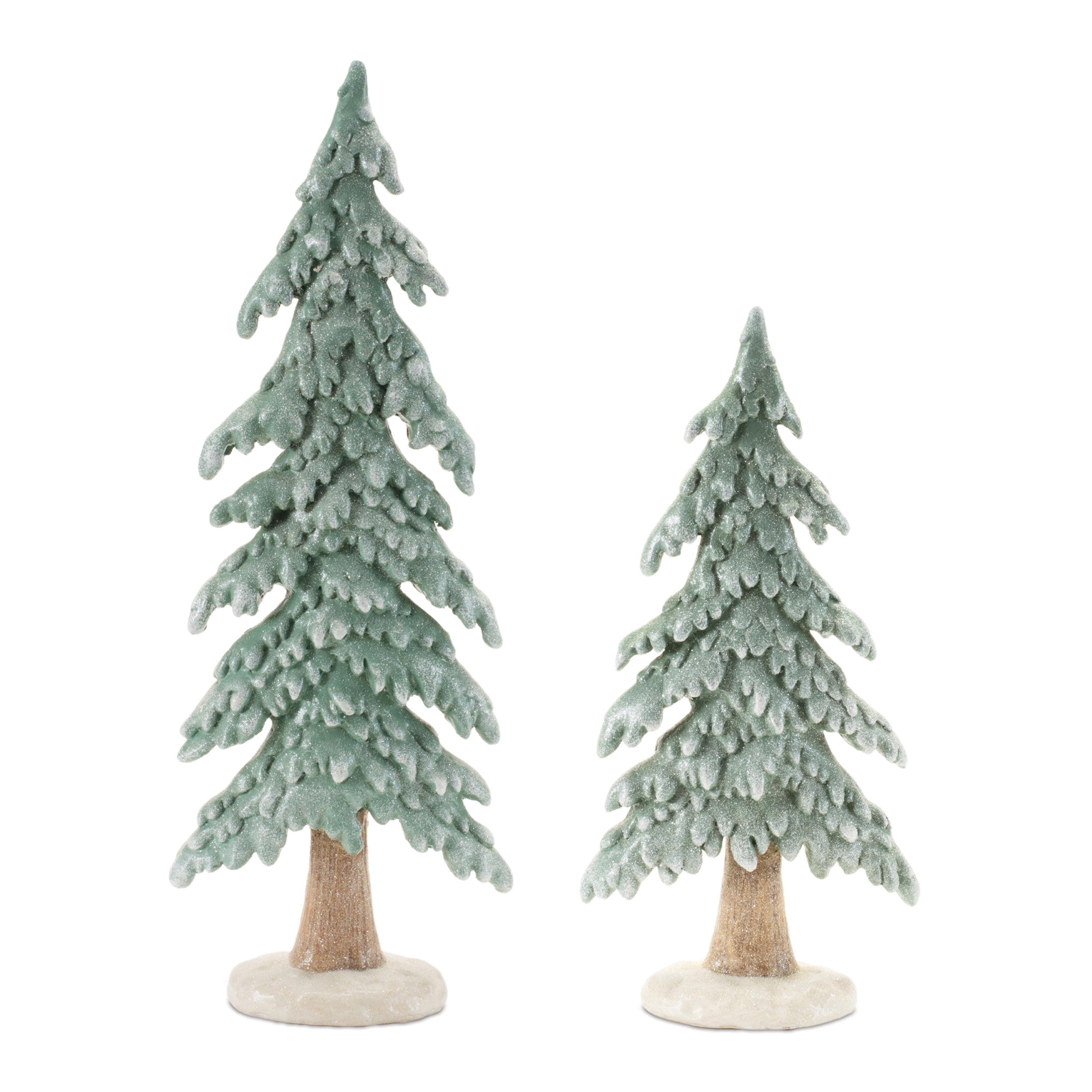 Tree (Set of 2) 12"H, 16"H Resin
