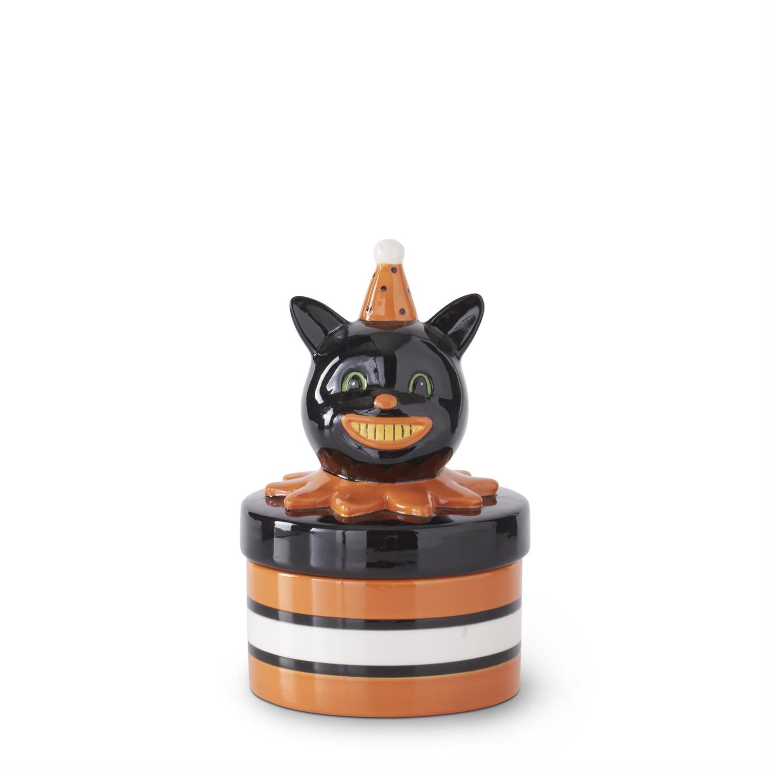 Vintage Halloween Cat Canister