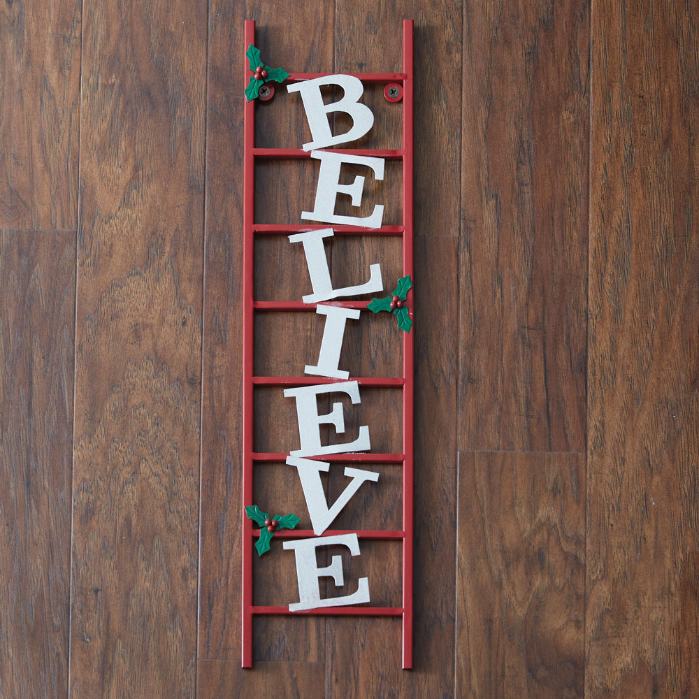 Believe Ladder Wall Art