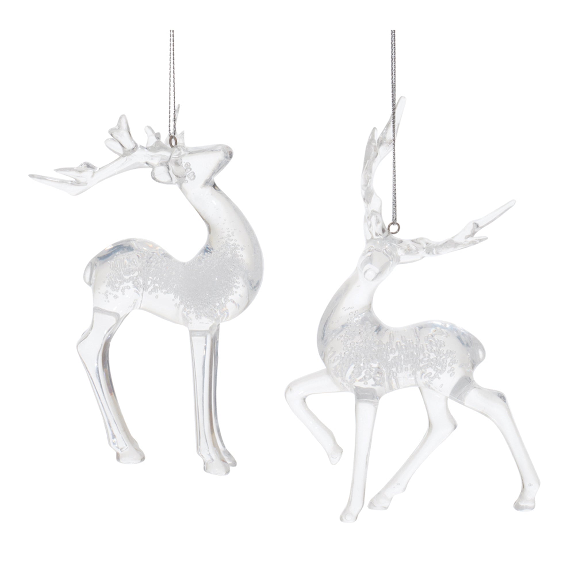 Deer Ornament (2 Asst) 5.5"H, 6"H