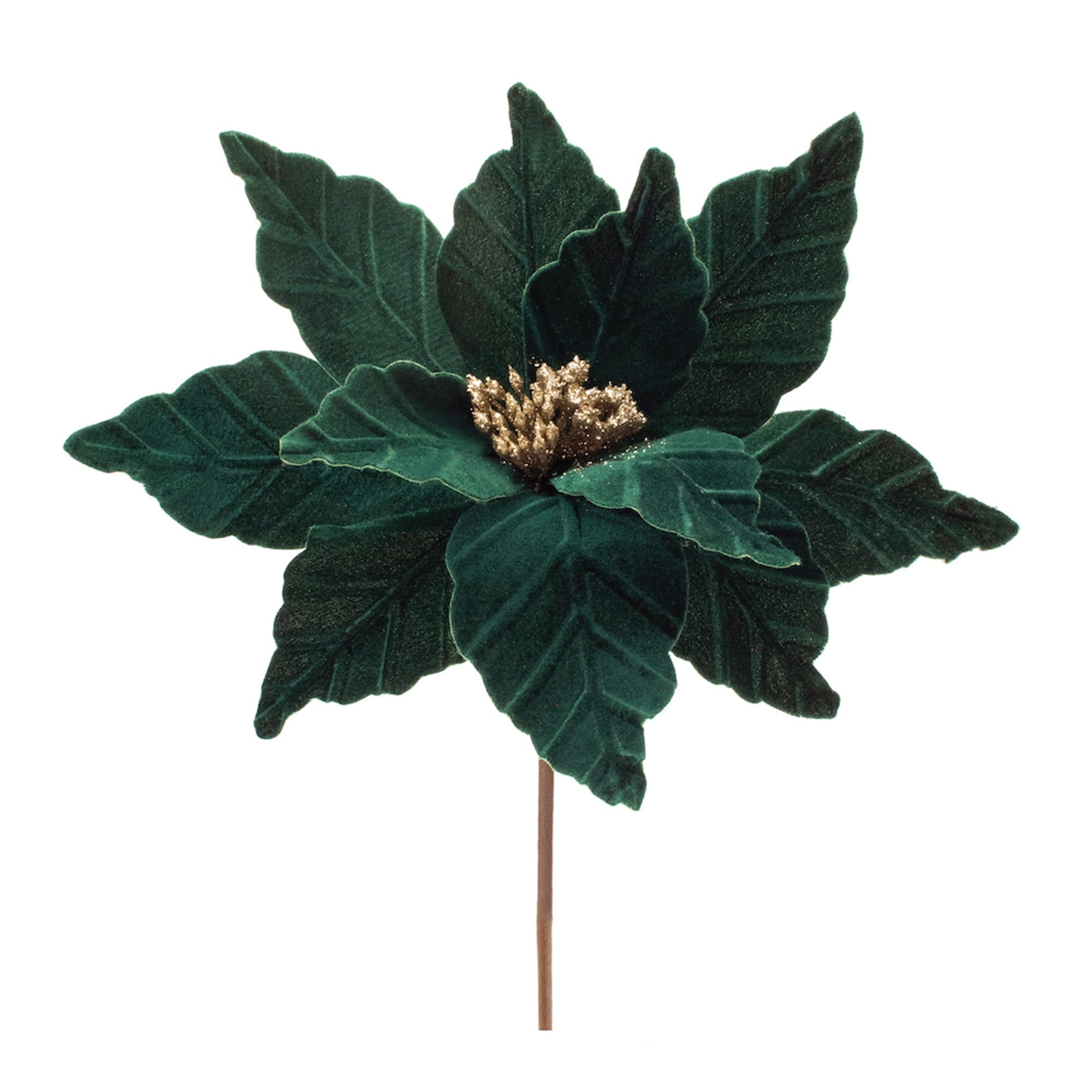 Poinsettia Stem 21”H Polyester