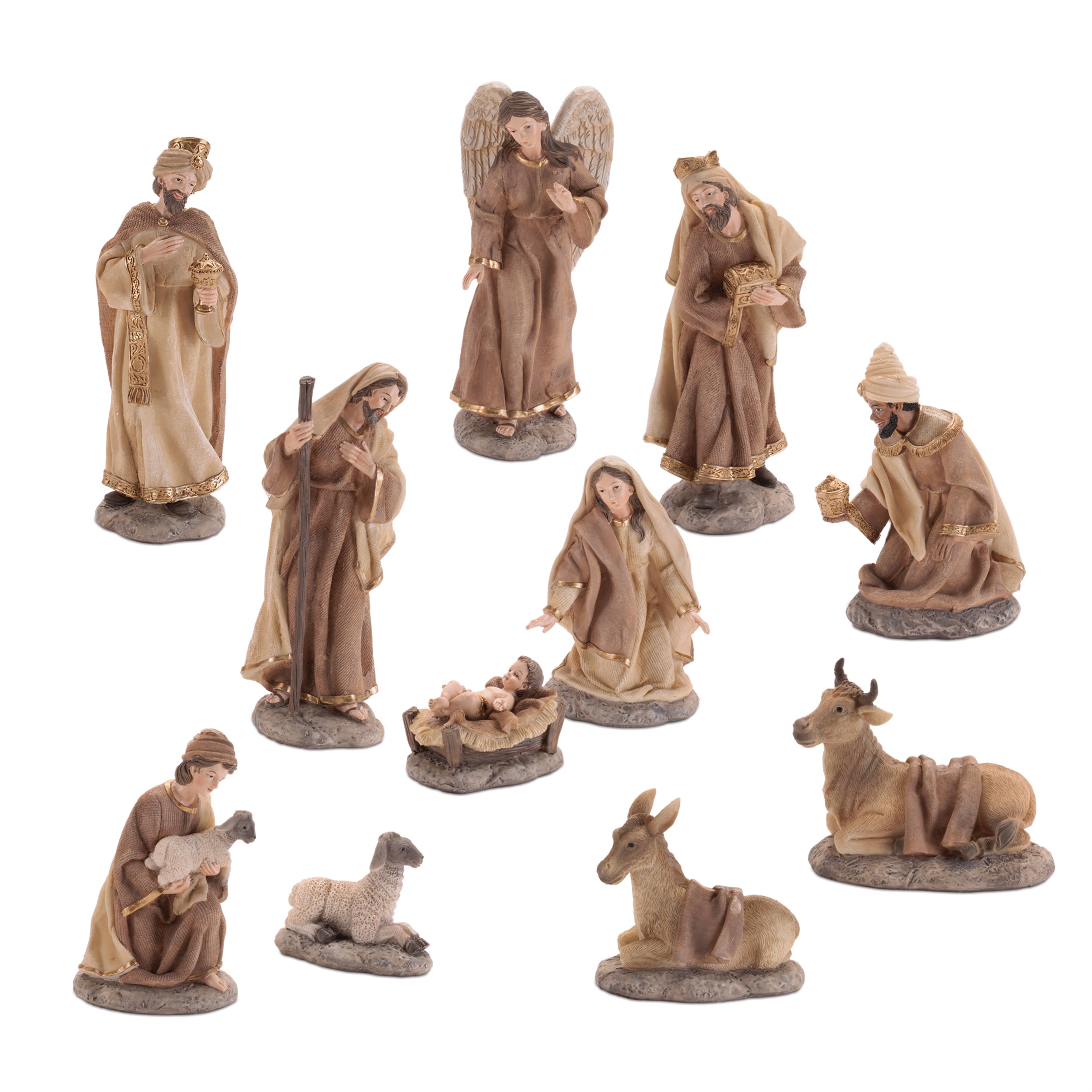 Nativity (Set of 11) 2.5"H - 8.5"H Resin
