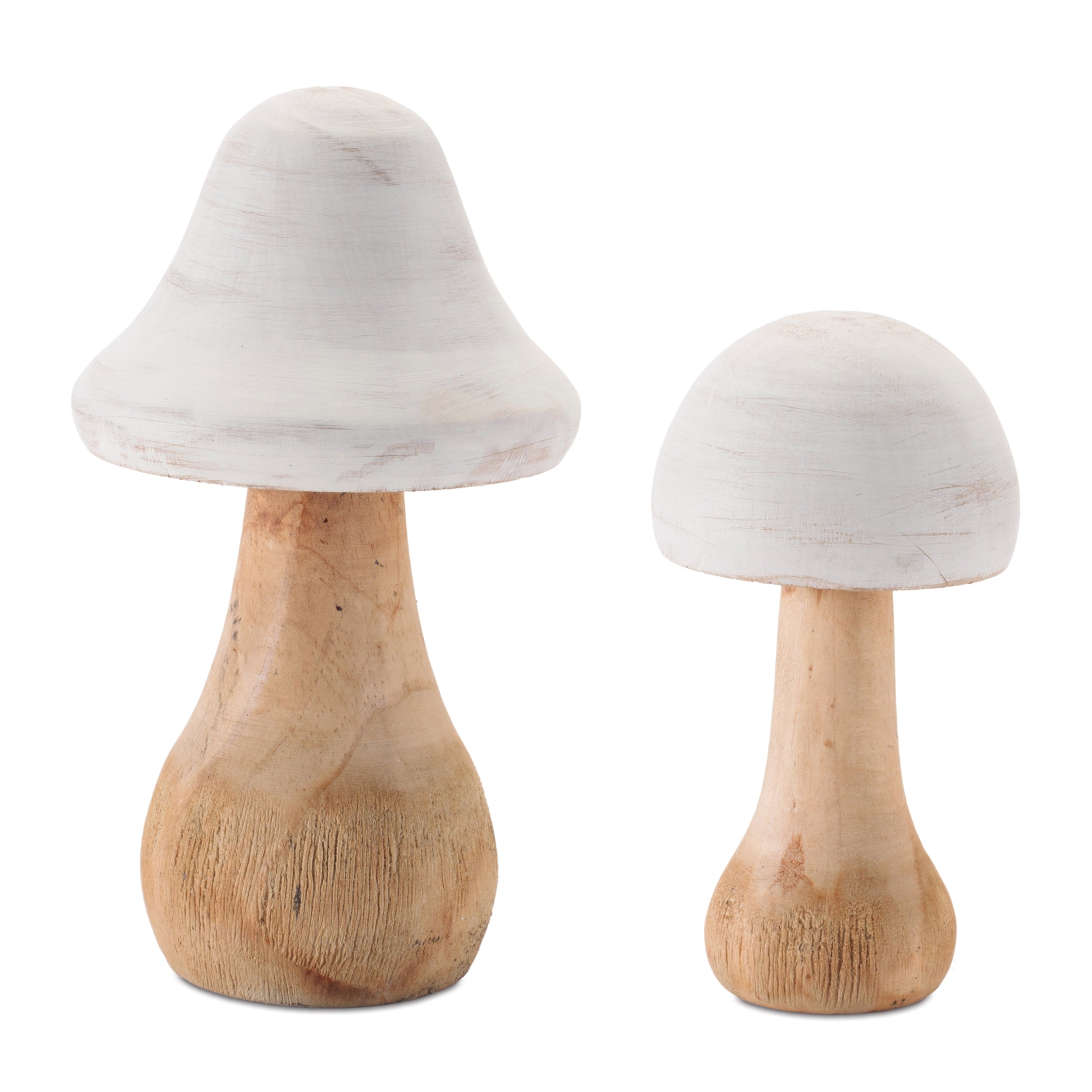 Mushroom (Set of 2) 7.75"H, 18"H Wood