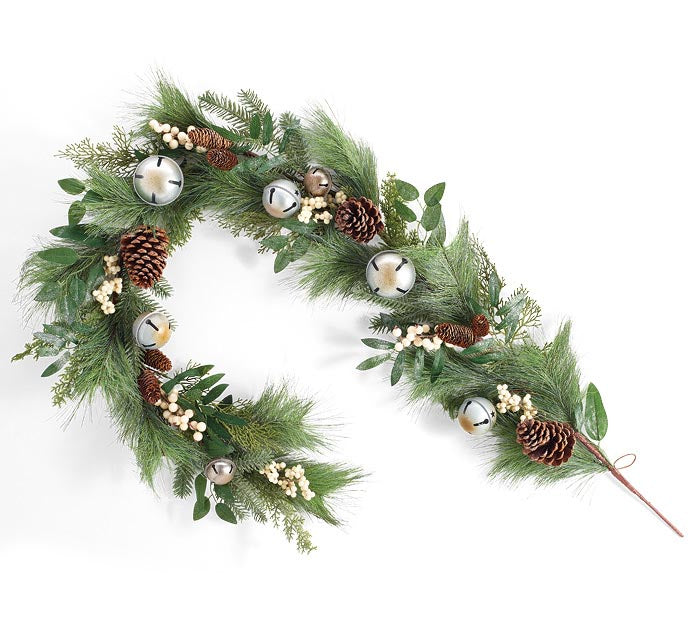 72' PINE NEEDLES AND BELLS GARLAND