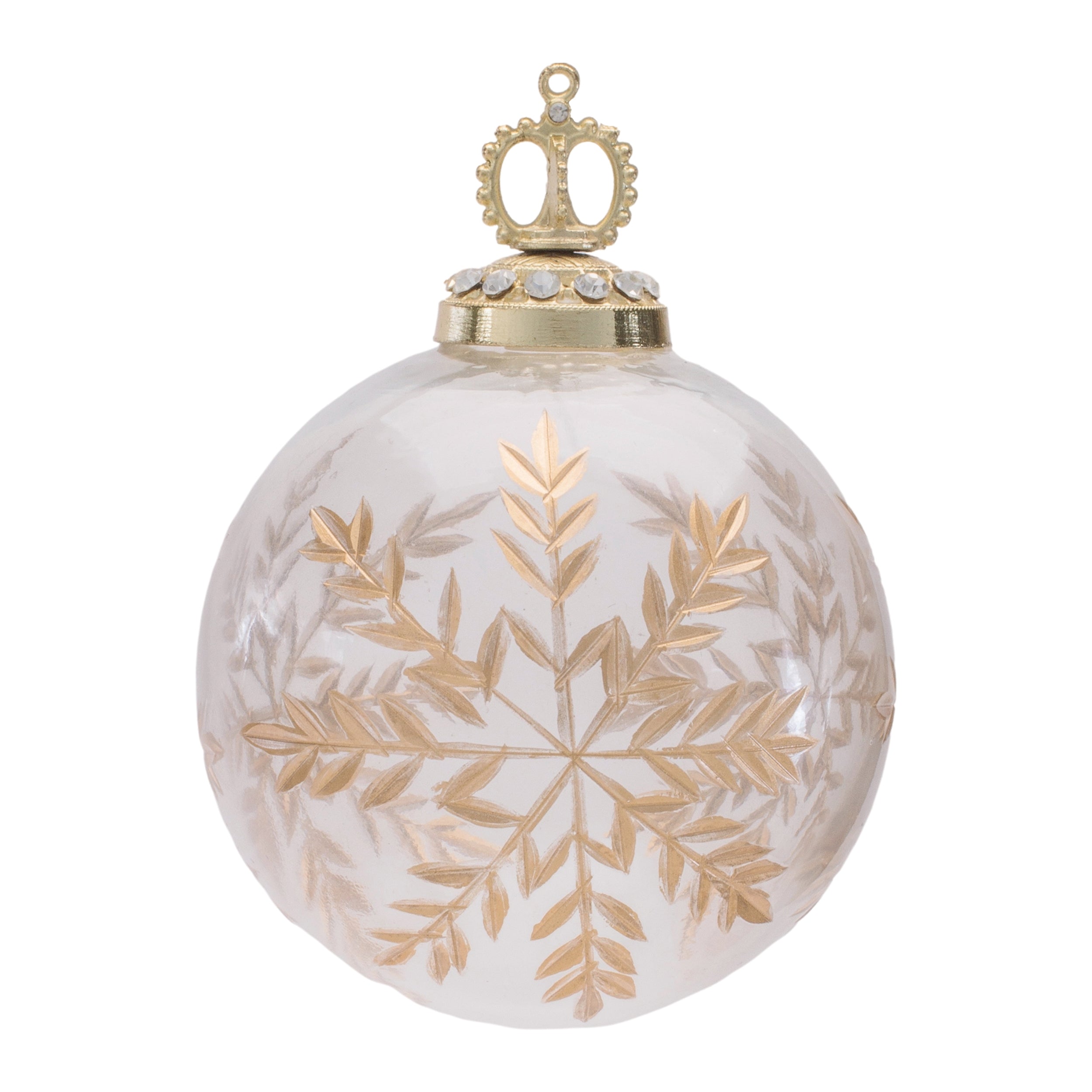 Ball Ornament 3”D Glass