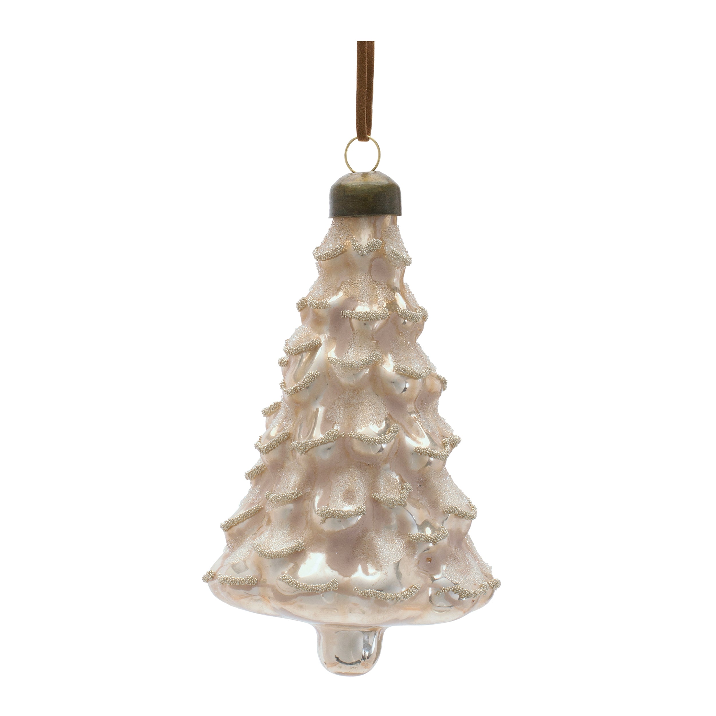 Tree Ornament 5”H Glass