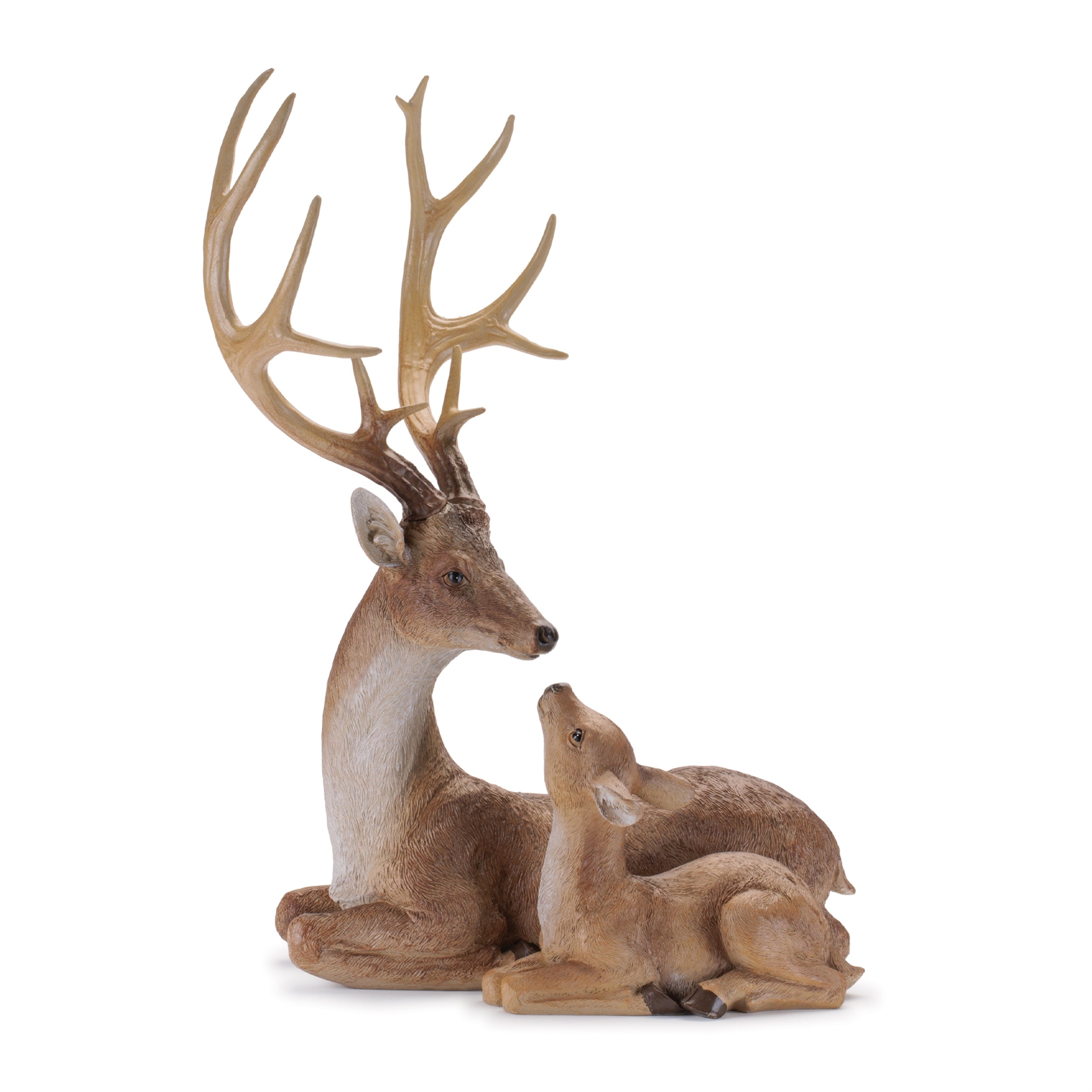 Deer w/Fawn 21.25”H Resin