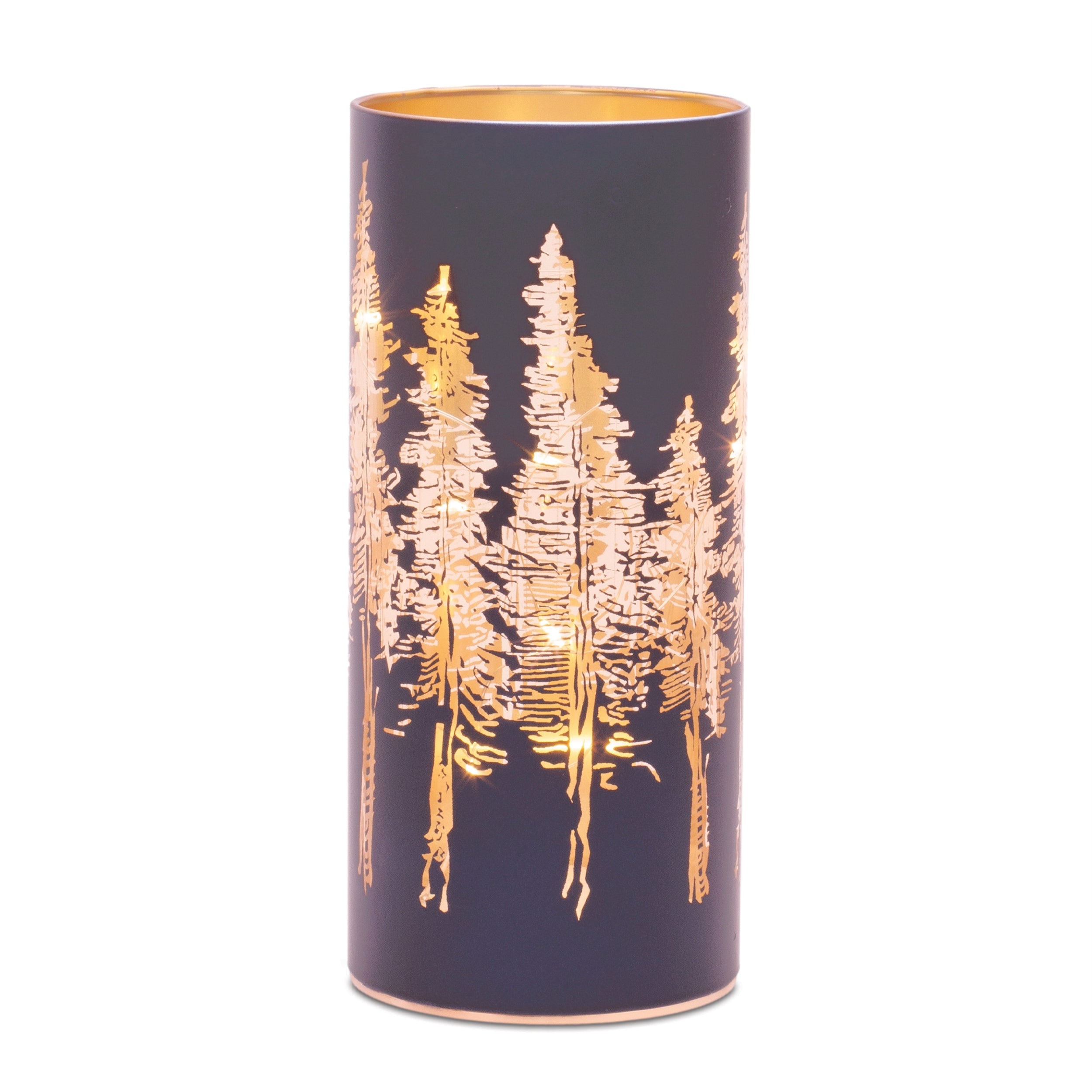 Luminary 8”H Glass 6 Hr Timer 3 AAA Batteries Not Included