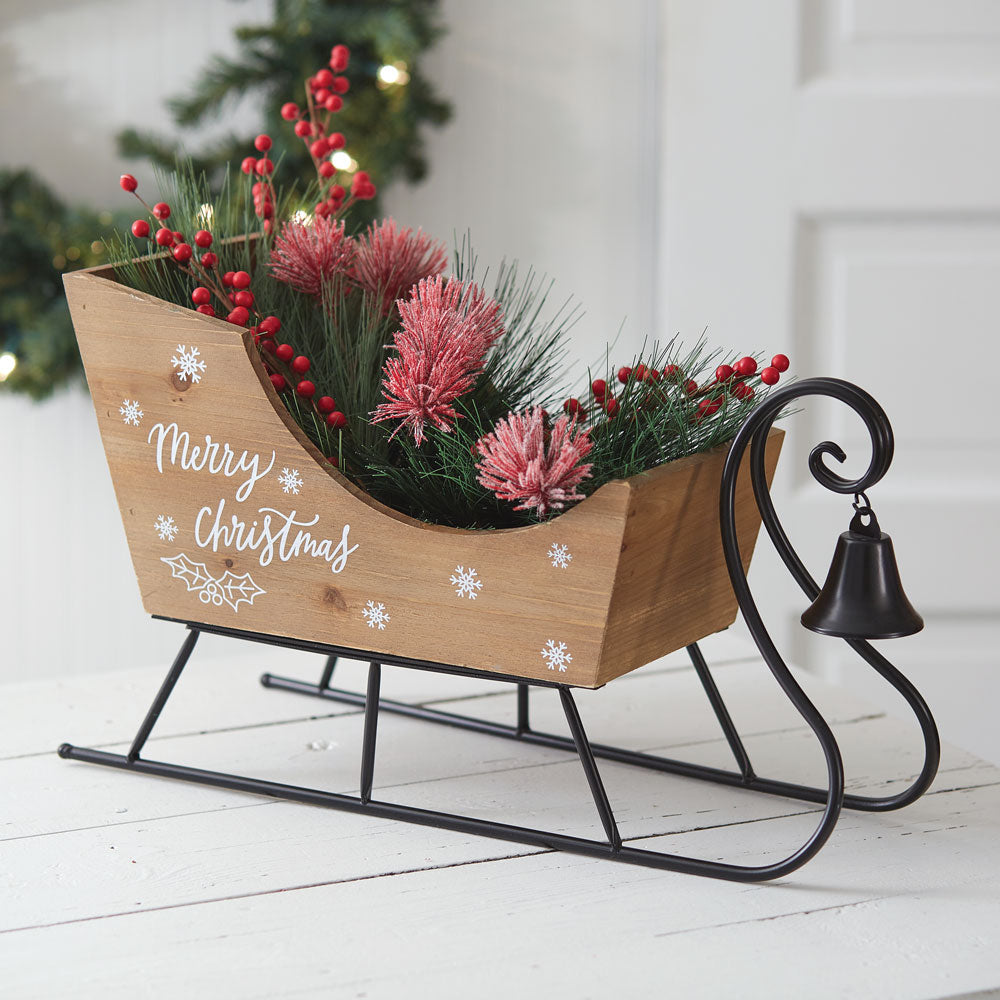 Wooden Christmas Sleigh